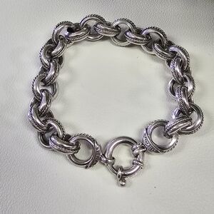 Vintage Milor Italy Sterling Silver 925 Link Bracelet